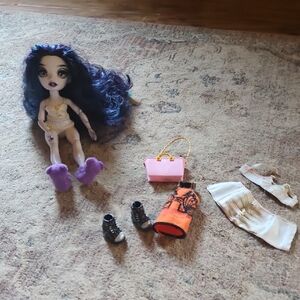 Purple-Haired Fashion Doll with Accessories